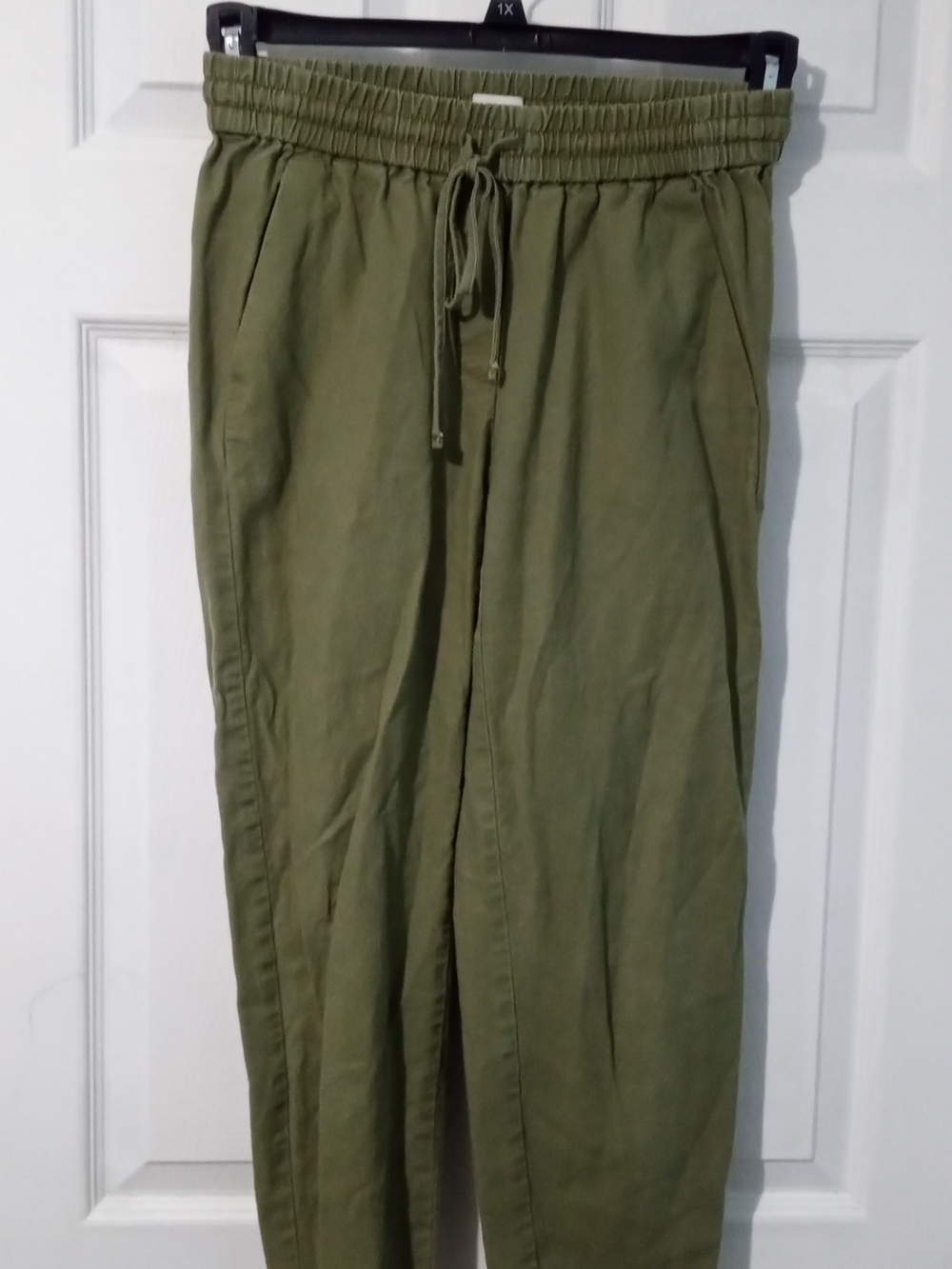 J. Crew Olive Green Drawstring Ankle Pants